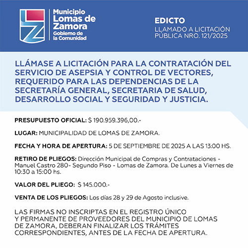 Licitaciones Sin datos  